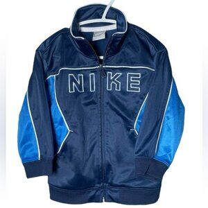 Nike 3T Boys Zip Up Sweater Sweatshirt Sporty Fall Jacket Lightweight Blue 3 Yrs